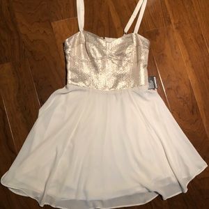 Express Gold Party Dress